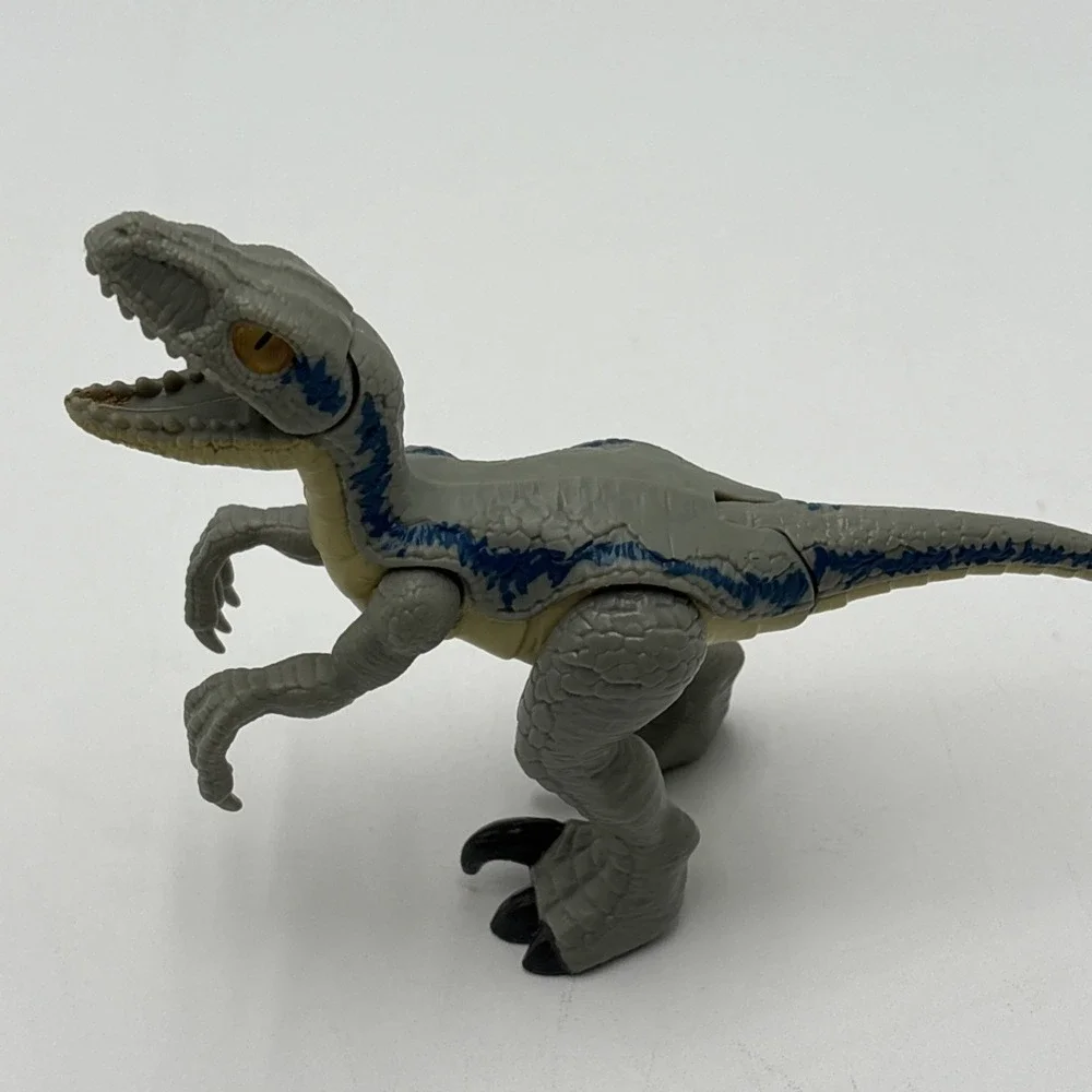 Jurassic Park Velociraptor Blue Moveable Mouth Limbs Figure 5
